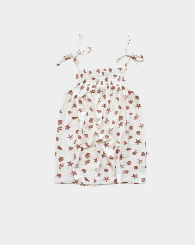 babysprouts Smocked Summer Dress in Seashells