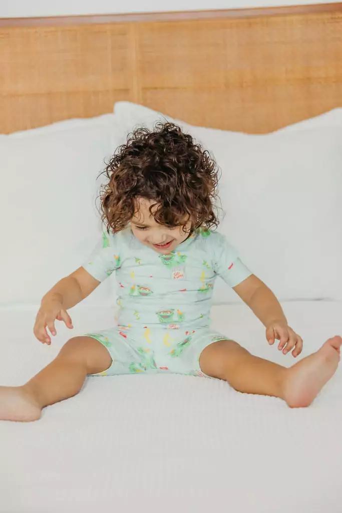 Oscar the Grouch Short Sleeve Pajama Set from Copper Pearl