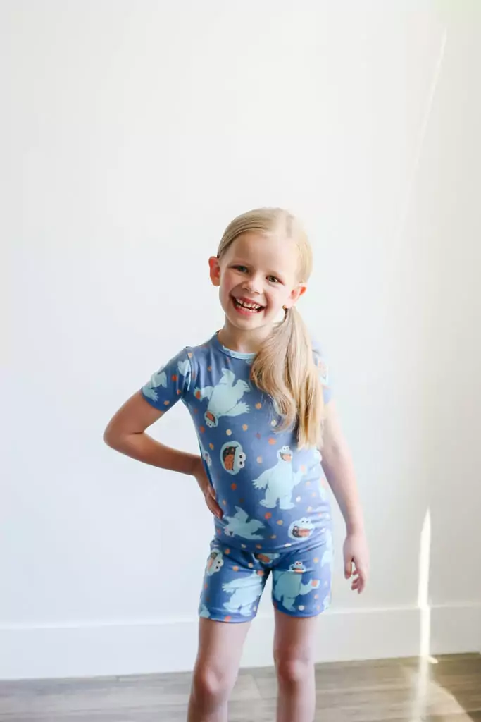 Cookie Monster Short Sleeve Pajama Set