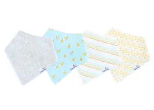 Copper Pearl Peter Bandana Bib Set 4-Pack