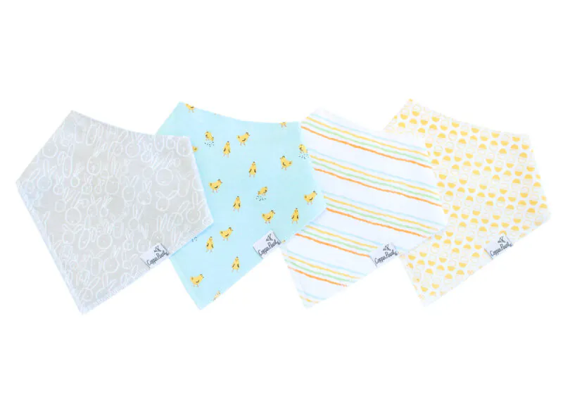 Copper Pearl Peter Bandana Bib Set 4-Pack