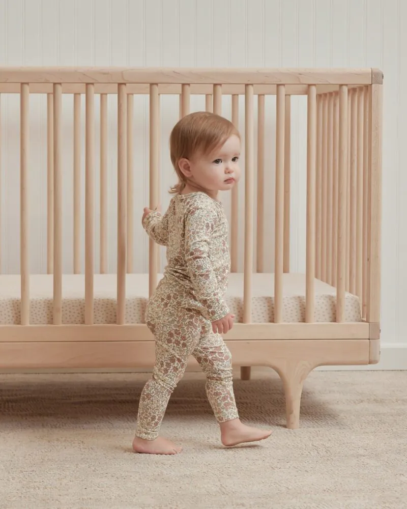 Bamboo Pajama Set In Wildflowers from Quincy Mae