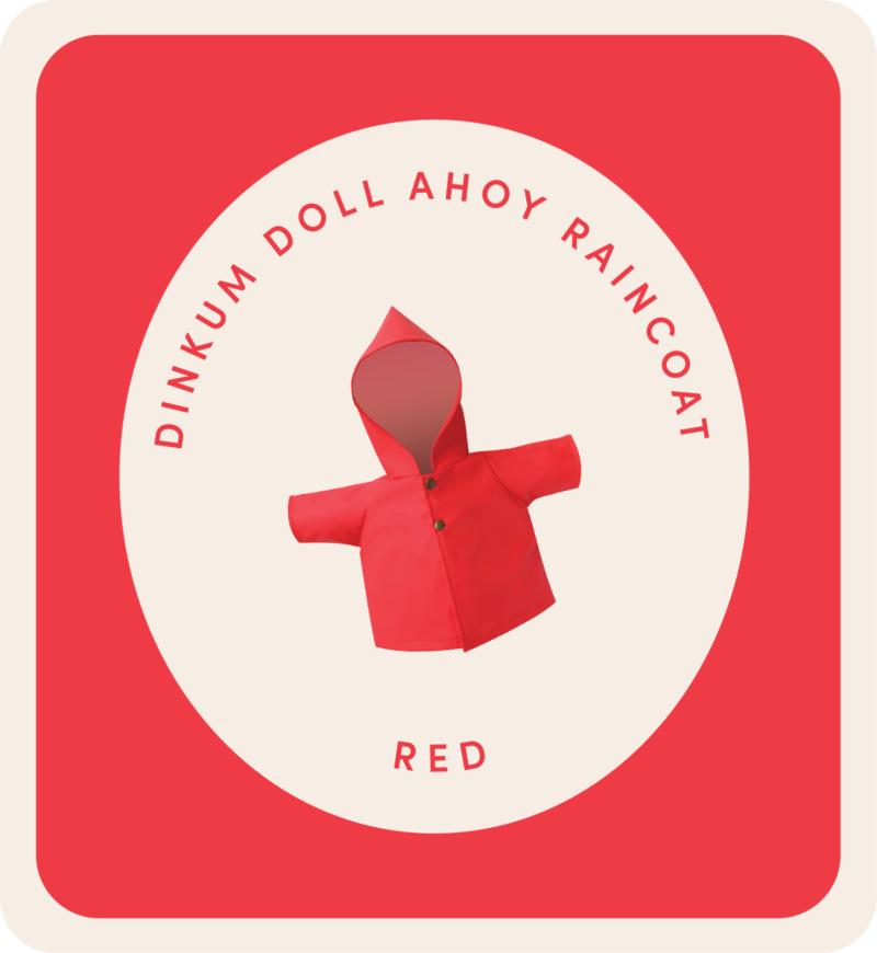 Olli Ella Dinkum Dolls Rainy Play Set in Red Toys