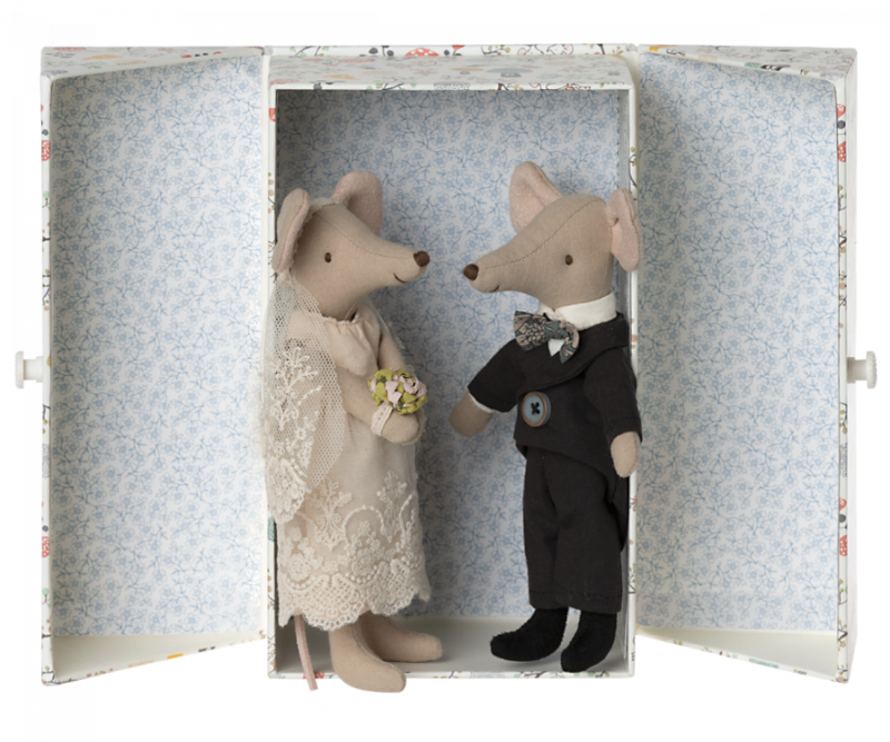 Maileg Wedding Mice Couple in Box