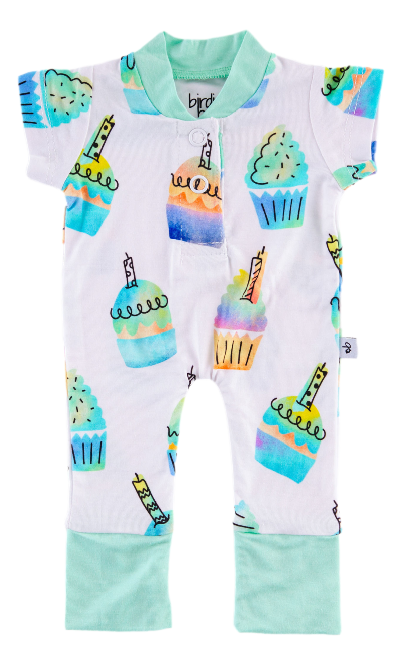 Birdie Bean Mason Bamboo Viscose Doll Romper 13 Inch