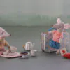 Afternoon Treat Tea Set Blue Madelaine for Mouse from Maileg