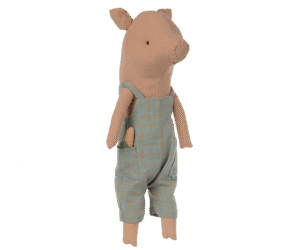 Maileg Pig in Overalls
