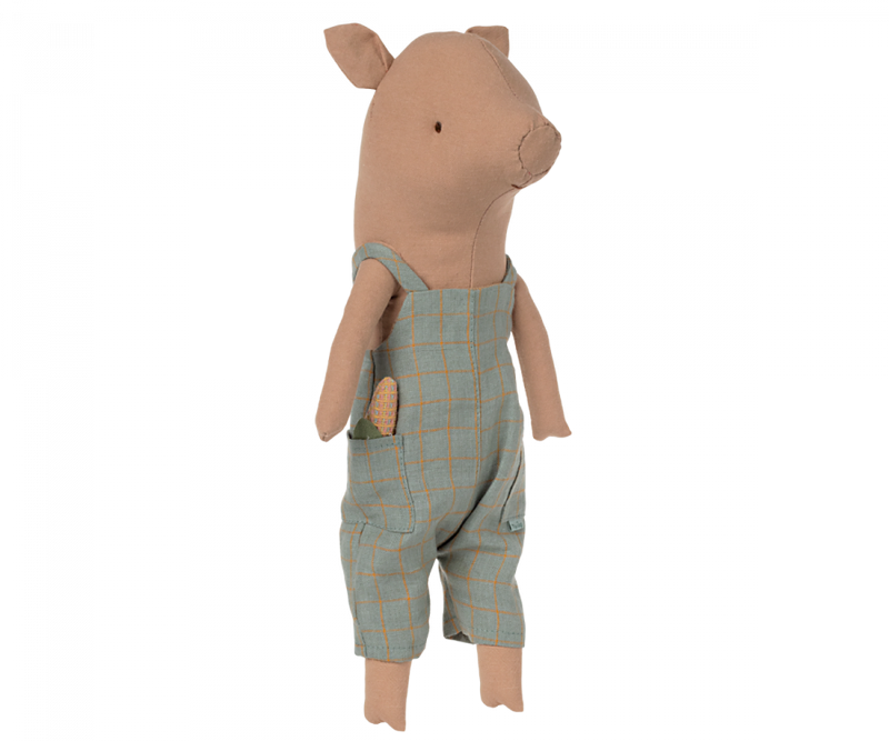 Maileg Pig in Overalls