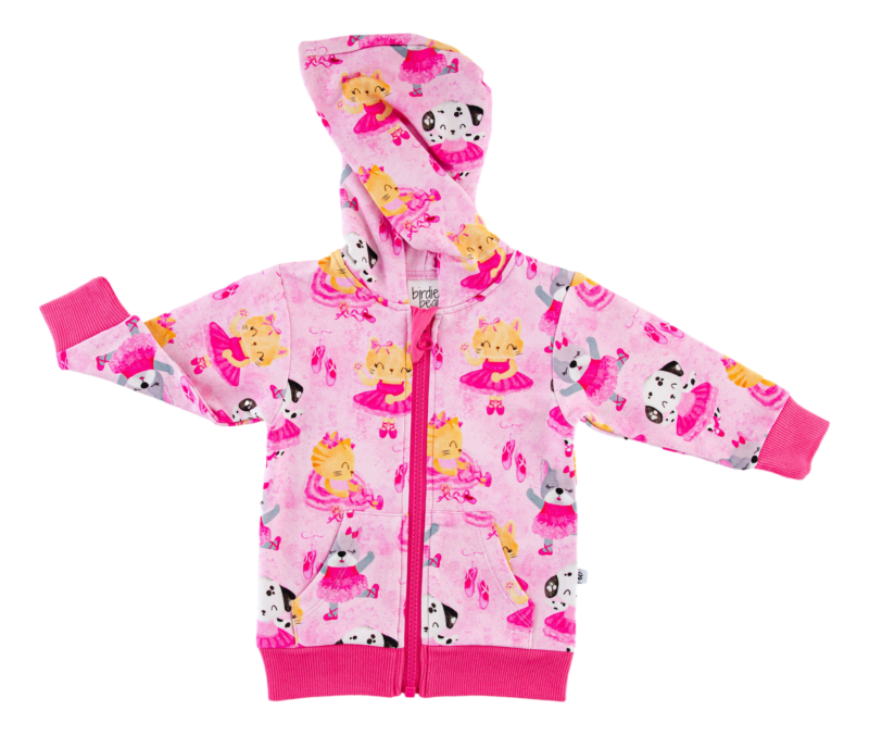Cassie Bamboo Viscose Hoodie Zip Jacket available at Blossom