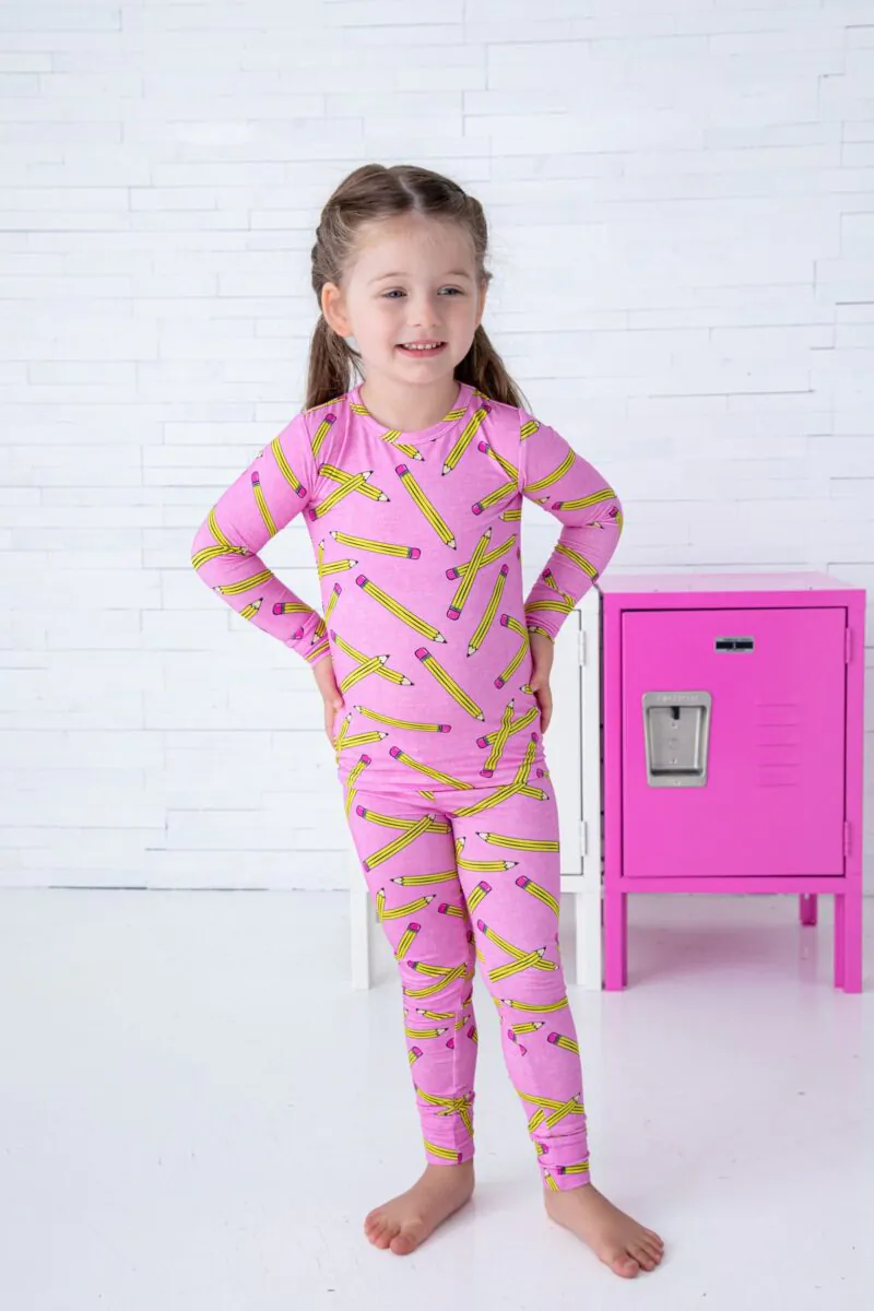 Grace Bamboo Viscose Two-Piece Pajama Set from Birdie Bean