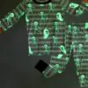 Georgie Glow-In-The-Dark Two-Piece Pajama Set from Birdie Bean