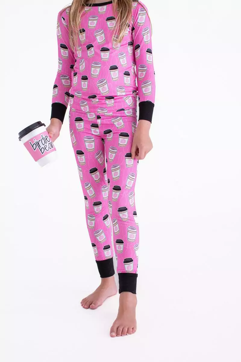 Maize Bamboo Viscose Two-Piece Pajama Set available at Blossom