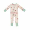 Angel Dear Spa Day Ruffle Zipper Romper