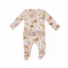 Angel Dear Woodland Families Bamboo Viscose Ruffle Zipper Footie