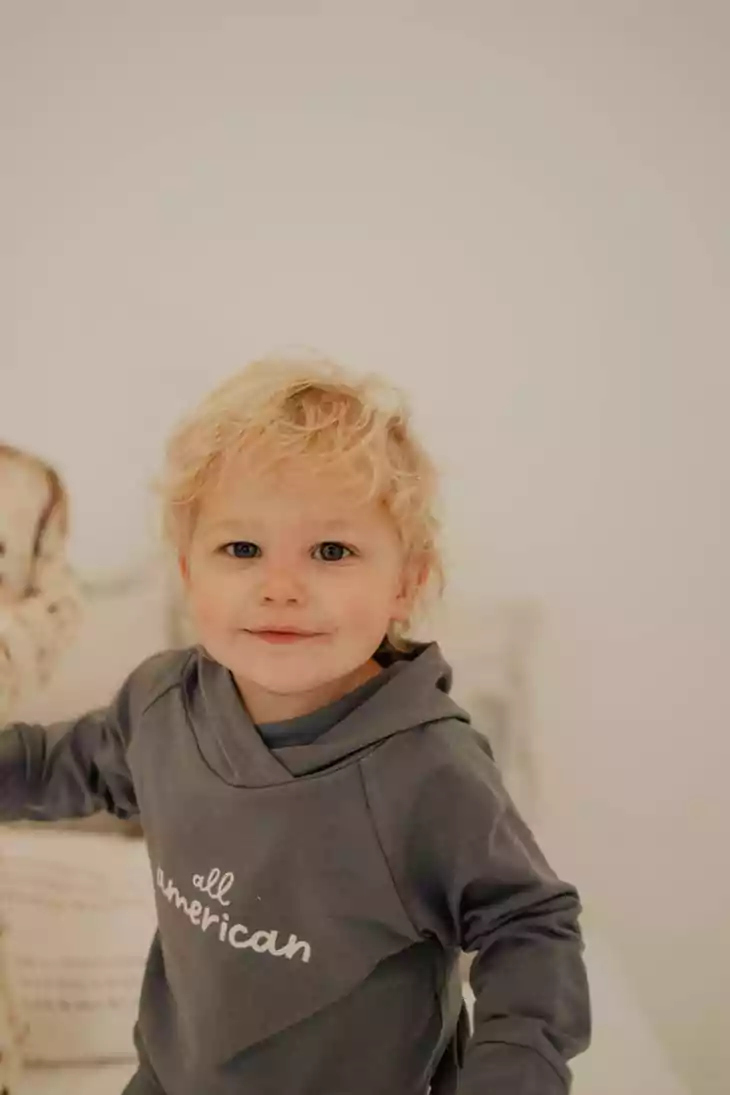 Raglan Hoodie in All American from Babysprouts