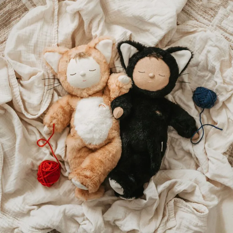Olli Ella Cozy Dinkums Nox Black Cat Toys