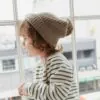 Aurelie Beanie in Woodsmoke from Jamie Kay