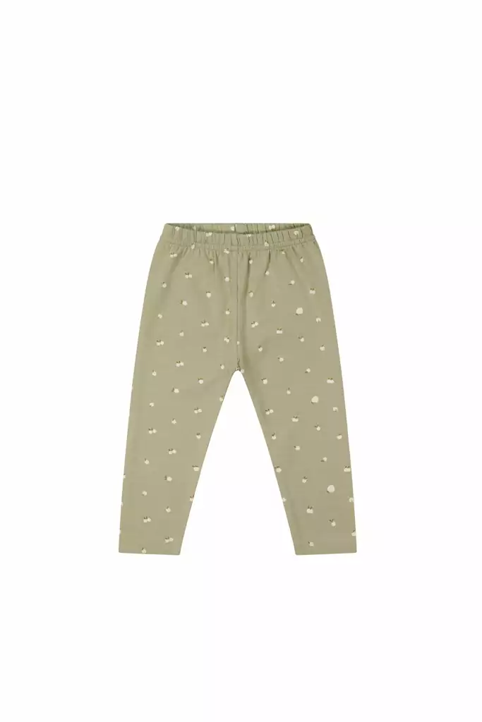 Organic Cotton Legging in Apples Seneca Rock available at Blossom