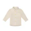 Organic Cotton Isaiah Shirt in Sesame Gingham available at Blossom