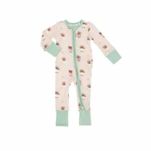 Angel Dear Spa Day Ruffle Zipper Romper