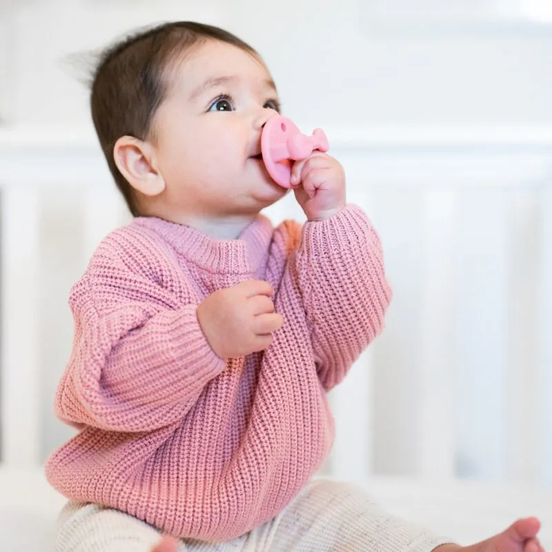 Itzy Ritzy Sweetie Soother Pink Orthodontic Silicone Pacifier Set