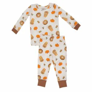 Angel Dear Pumpkin Spice Latte Bamboo Viscose LoungewearSet