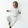 Kyte Baby Zippered Romper in Oat