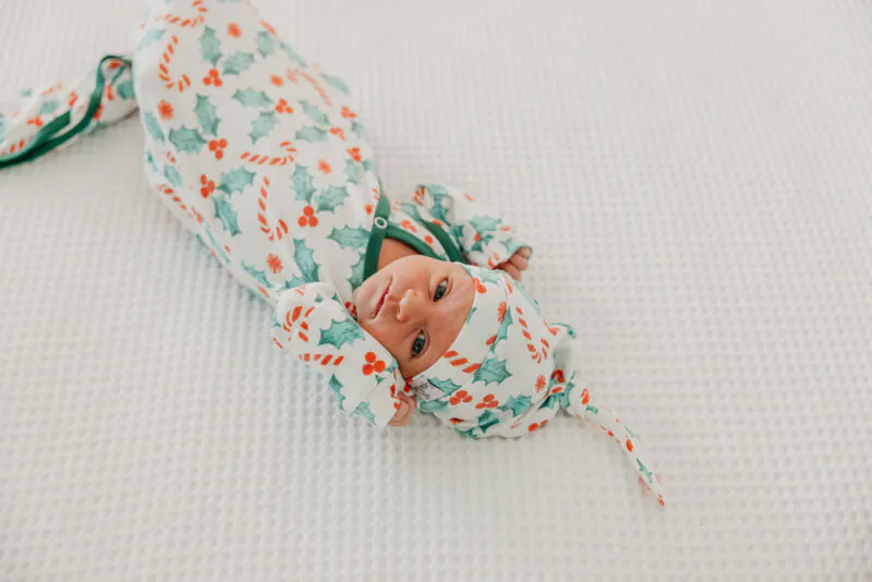 Holly Top Knot Hat from