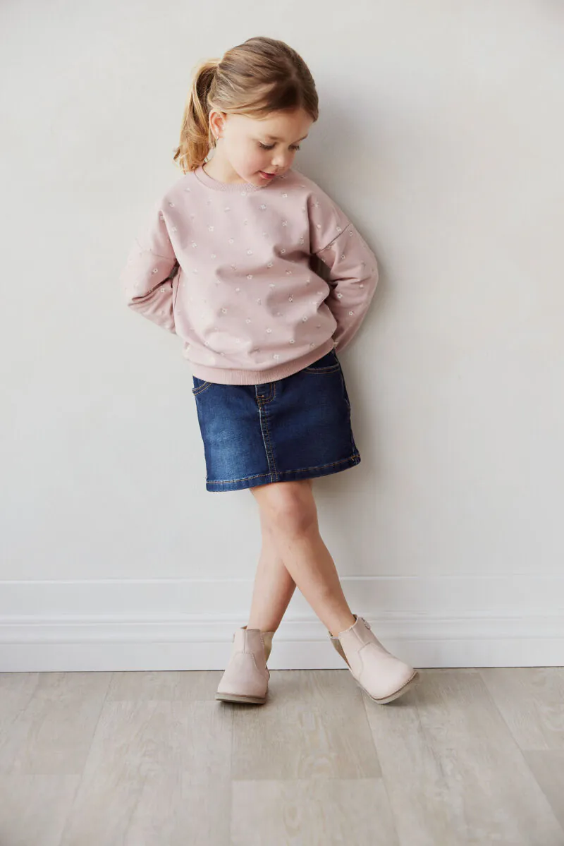 Adrienne Denim Skirt in Indigo Denim