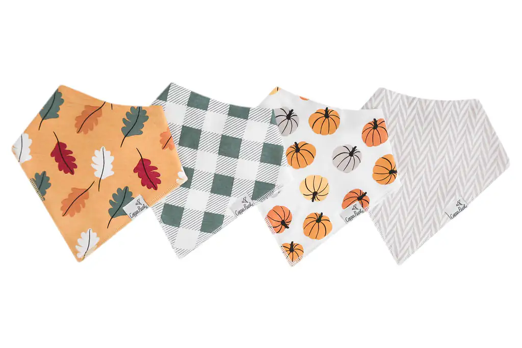 Copper Pearl Karver Bandana Bib Set 4-Pack Copper Pearl Karver Bandana Bib Set 4-Pack