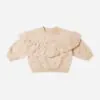 Quincy Mae Ruffle Fleece Sweatshirt in Rainbow