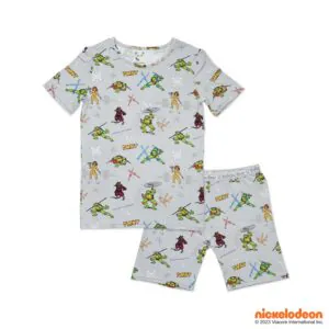 Bellabu Bear Teenage Mutant Ninja Turtles Classic Bamboo Kids Short Set