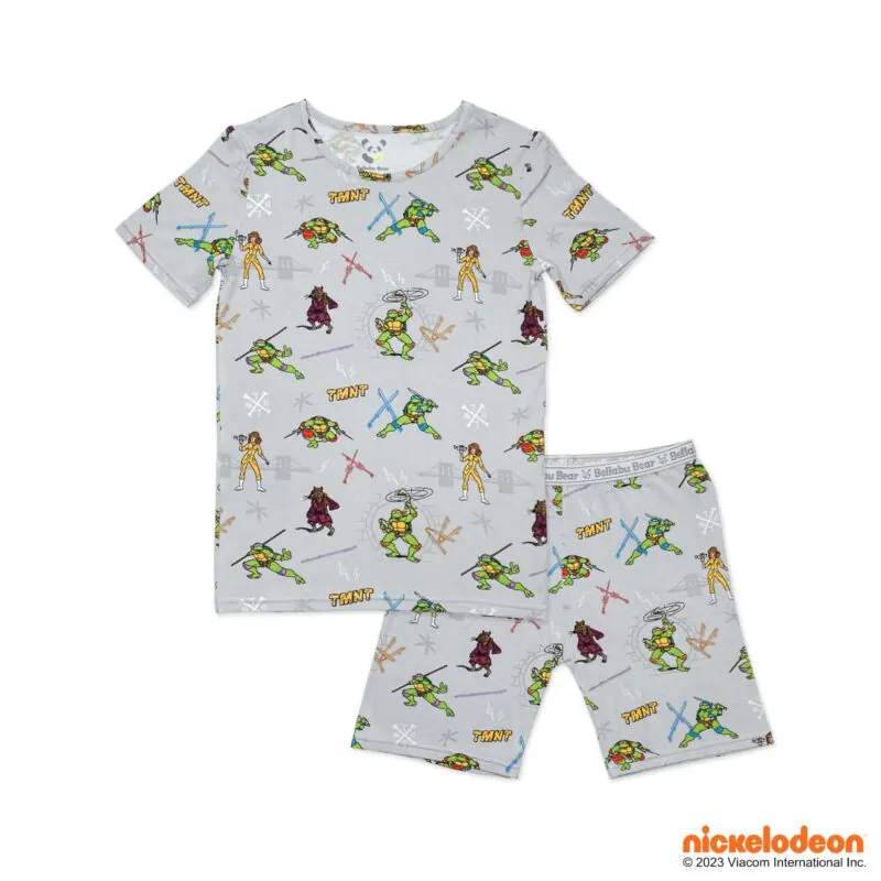 Bellabu Bear Teenage Mutant Ninja Turtles Classic Bamboo Kids Short Set