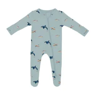 Kyte BABY Zippered Footie in Coastline