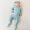 Kyte BABY Zippered Footie in Glacier