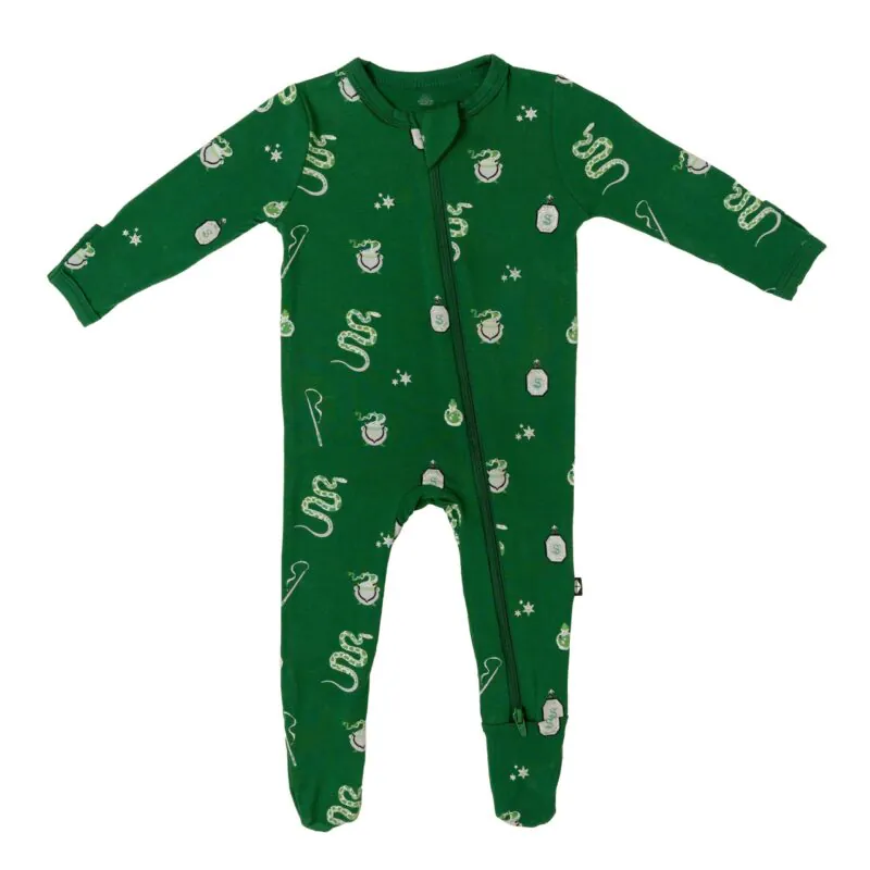 Zippered Footie in Slytherin from Kyte BABY