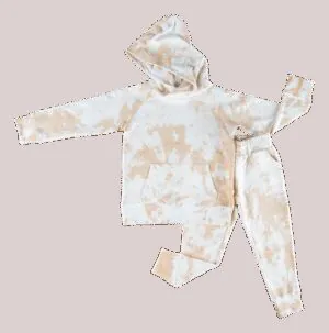 Birdie Bean Ivory Tie-Dye Jogger Set