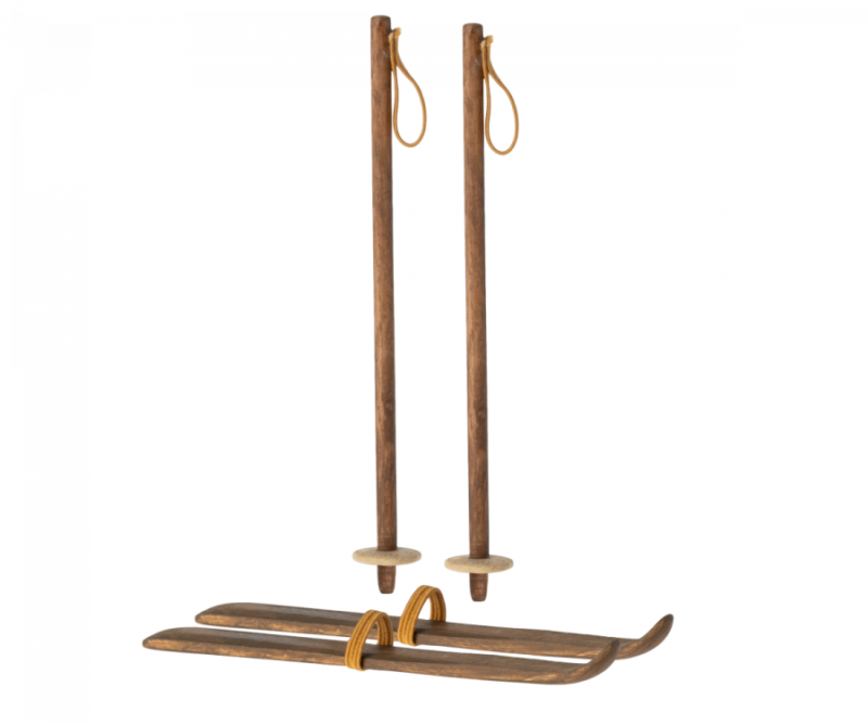 Ski And Ski Poles For Mum & Dad Mouse from Maileg