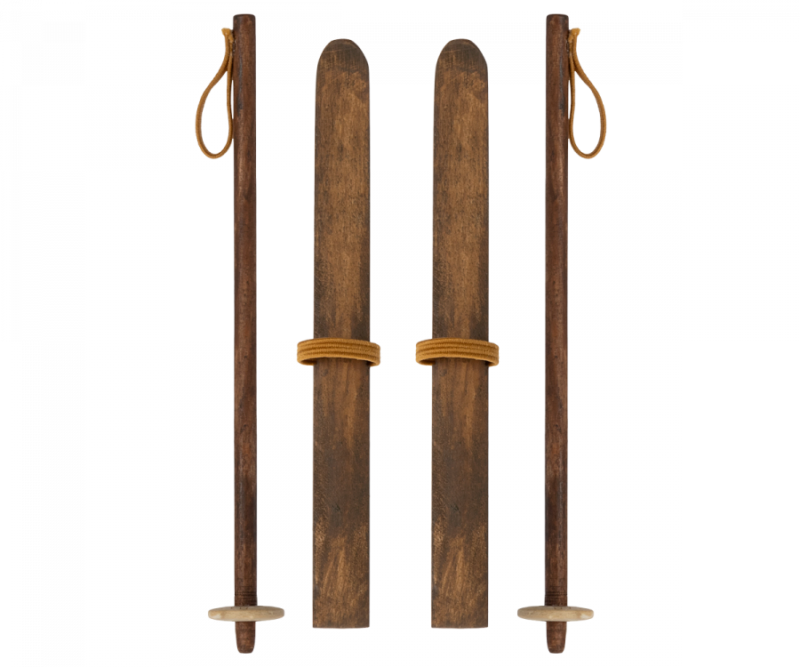 Maileg Ski And Ski Poles For Mum & Dad Mouse