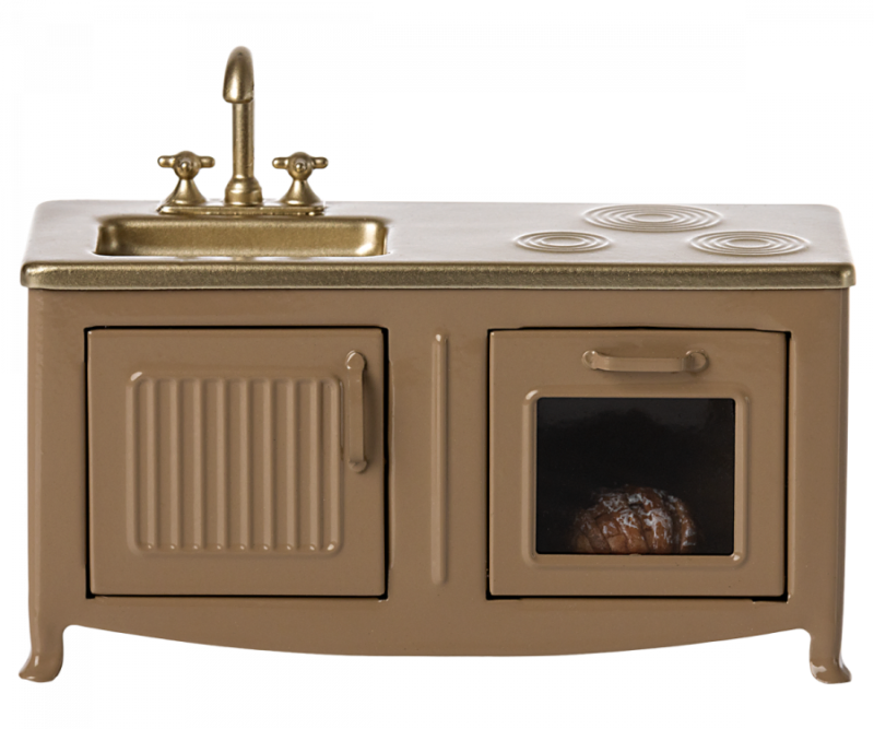 Maileg Kitchen For Mouse In Light Brown