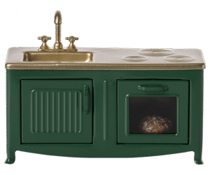 Maileg Kitchen For Mouse In Dark Green