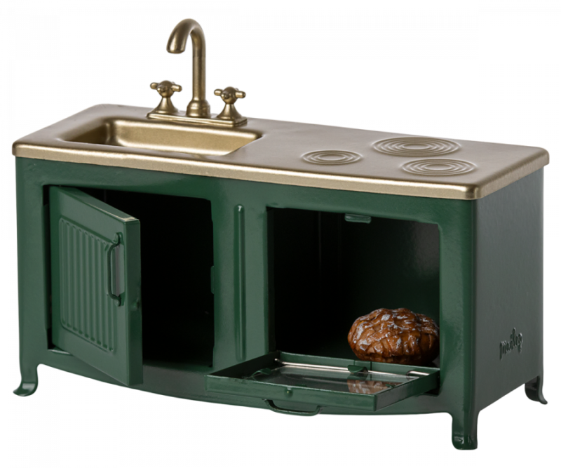 Kitchen For Mouse In Dark Green from Maileg