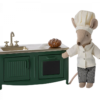 Kitchen For Mouse In Dark Green made by Maileg
