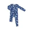 Angel Dear Paper Cut Snowflakes Bamboo Viscose Zipper Romper