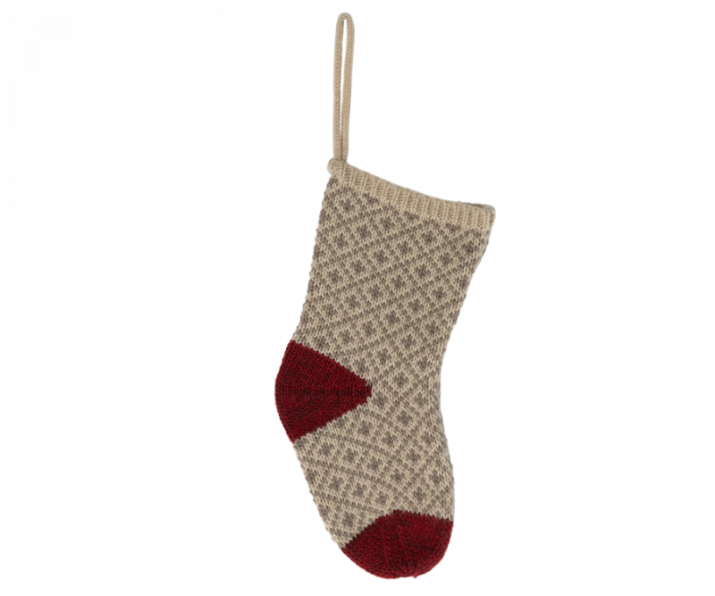 Maileg Christmas Stocking n Soft Grey