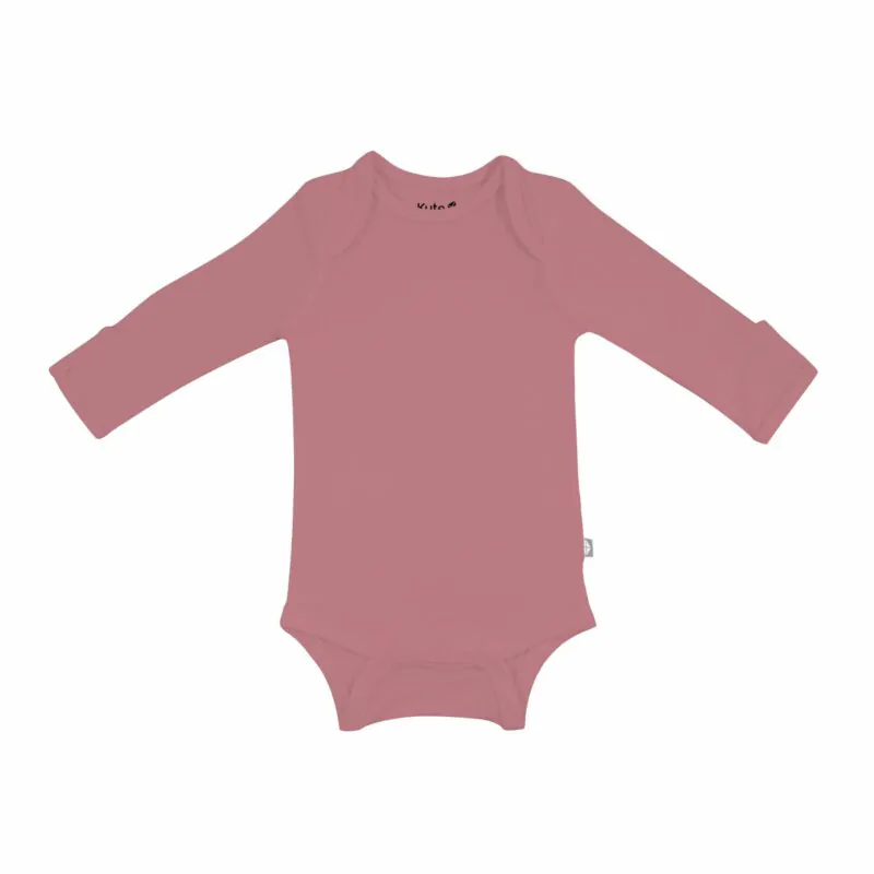 Long Sleeve Bodysuit in Dusty Rose from Kyte BABY