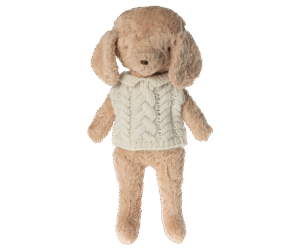 Maileg Puppy Supply Sweater In Off-White