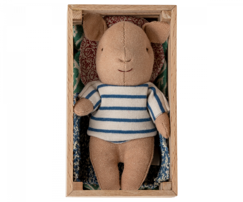 Pig In Box Baby Boy from Maileg