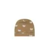 Jamie Kay Organic Cotton Reese Beanie in Bears Caramel Cream