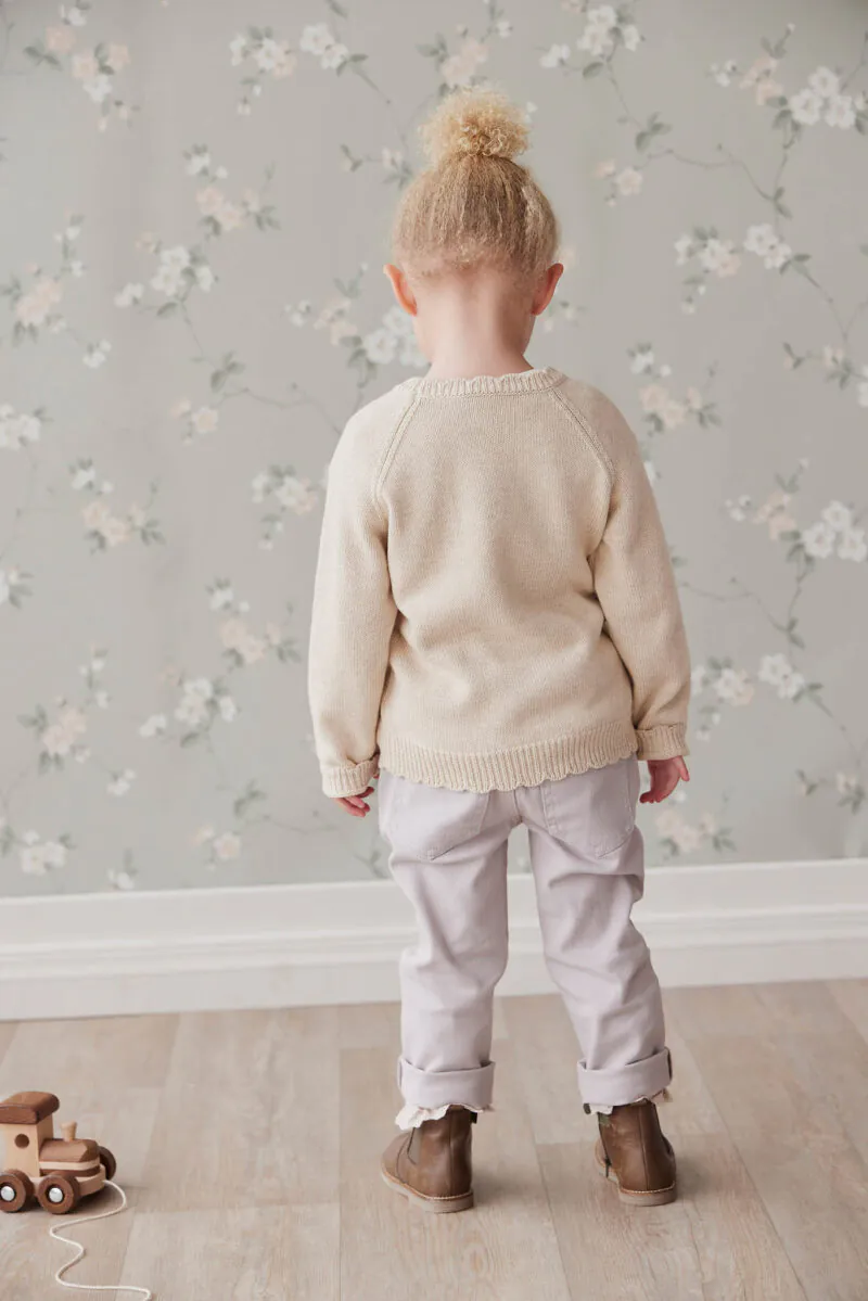 Austin Cotton Twill Pant in Luna